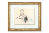 Jessie dressing by Paul Maze, Pastel on buff paper, sold Apr 2026