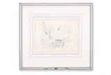 Gypsy caravans with donkey by Augustus John, Pencil, sold Apr 2026