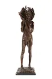 Masai initiate (boy) by Jonathan Kenworthy, 1991, Bronze with a copper base, sold Apr 2026