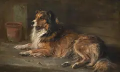 'laddie', a collie by Robert Alexander, Oil on canvas, sold Apr 2026