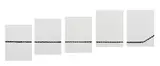 's.s.o.r (2) symbolic surface of revolution'; 2012 by Adriana Lara, Acrylic on canvas, in five parts Each, sold Apr 2026
