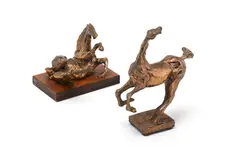A rearing horse sculpture; late 20th century by Franco Vasconi, sculpture, sold Apr 2026