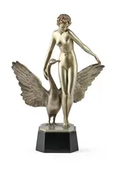 Leda and the swan sculpture; circa 1930 by Paul Philippe, sculpture, sold Apr 2026
