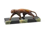 An art deco panther sculpture, circa 1930 by Michel Decoux, sculpture, sold Apr 2026