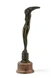 'leda' sculpture; circa 1930 by Serge Zélikson, Bronze, grey marble base, inscribed 'LEDA', sold Apr 2026