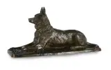 An animalier bronze of a german shepherd dog by Petr Nicholaevich Turgenev, BRONZE, sold Mar 2026