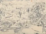 A mediterranean landscape by Julian Trevelyan, Pencil, sold Mar 2026