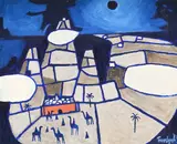 Mount sinai by Julian Trevelyan, Oil on canvas, sold Mar 2026