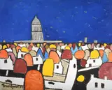 Washington ii autumn city by Julian Trevelyan, Oil on canvas, sold Mar 2026
