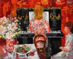 Le piano by Emilio Grau Sala, Oil on canvas, sold Mar 2026