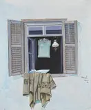 Opening through a whitewashed wall 8 by Spiros Vassiliou, Oil on canvas, sold Mar 2026