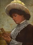 His portrait by John Lavery, Oil on canvas, sold Mar 2026