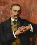 Portrait j.r. spence by Christabel Cockerell, 1899, Oil on canvas, sold Mar 2026