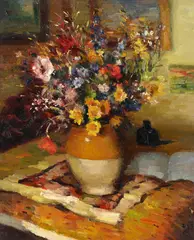 Fleurs des champs au pot vincent by Marcel Dyf, Oil on canvas, sold Mar 2026