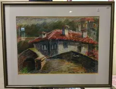 Untitled by G Hristov, mixed media, sold Jul 2023