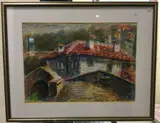 Untitled by G Hristov, mixed media, sold Jul 2023