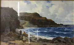 Untitled by Richard Wane, oil on canvas, sold Jul 2022