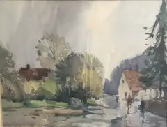 Untitled by Jack Merriott, watercolour, sold Jul 2022