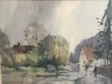 Untitled by Jack Merriott, watercolour, sold Jul 2022