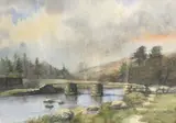 Untitled by Clive Pryke, watercolor, sold Jul 2022