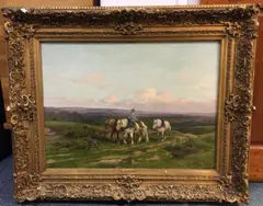 Untitled by Clément Quinton, oil on canvas, sold Apr 2022