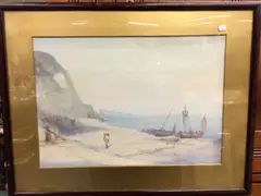 Untitled by John White, watercolour, sold Apr 2022