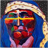 Geronimo by Malcolm Furlow, Acrylic on Canvas, sold Oct 2023