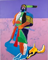 Calling the Great Spirit III by Malcolm Furlow, 1989, Acrylic on Canvas, sold Oct 2023