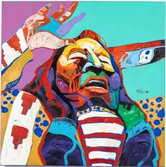 The Prophet by Malcolm Furlow, Acrylic on Canvas, sold Oct 2023