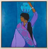 Native American Woman by Amado Maurilio Peña, Acrylic on Canvas, sold Oct 2023