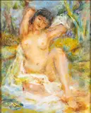 Female Nude by Feuisset Depre, Oil on Canvas, sold Oct 2023