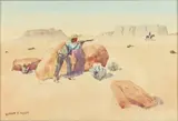 The Bushwhacker by Leonard Reedy, Watercolor, sold Oct 2023