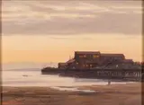 Stearns Warf by Ralph Waterhouse, Oil on Canvas, sold Oct 2023