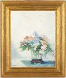 Floral Still Life by D. Paul Jones, Oil, sold Oct 2023