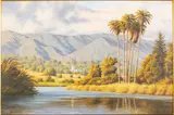 Santa Barbara Landscape by Ralph Waterhouse, Oil on Canvas, sold Oct 2023