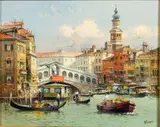 Venice by Detlev Nitschke, 2011, Oil on Board, sold Oct 2023