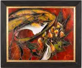 Therese by Jean Claude Gaugy, 2001, Acrylic on Board, sold Oct 2023