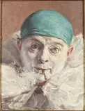 Blue Clown by Armand François Joseph Henrion, Oil, sold Oct 2023