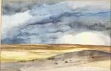 Heavy Weather by Peter Hurd, 1966, Watercolor on Paper, sold Oct 2023