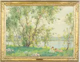 A Morning in June by Edward Dufner, Oil on Canvas, sold Oct 2023