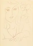 Visages III from Les Visages by Henri Matisse, Lithograph, sold Oct 2023