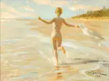 Joy by Joe Bowler, 2005, Oil on Canvas, sold Oct 2023