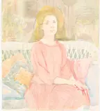 Portrait of a Woman by Myrtle Jones, Watercolor, sold Oct 2023