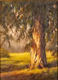 Sequoia Tree by Ralph Waterhouse, Oil on Canvas, sold Oct 2023
