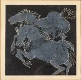 Chevaux by Hans Erni, Lithograph, sold Jun 2023