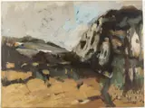 Untitled Landscape by David DeLong, Oil on Canvas, sold Jun 2023