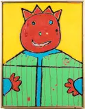 Happy King by Rick Petrea, Mixed Media on Linen, offered Jun 2023