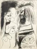 Le Vieux Roi by Pablo Picasso, 1959, Lithograph, sold Jun 2023
