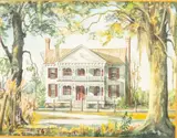 Portrait of a Victorian House by Leonora Quarterman, Watercolor on Paper, sold Jun 2023