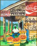 Fruit Stand by Allen Fireall, 1995, Oil on Canvas, sold Jun 2023